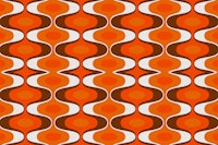 Retro 70s Groovy Fabric tapete