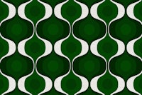 Green Retro 70s Fashion tapetit