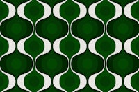 Green Retro 70s Fashion tapet