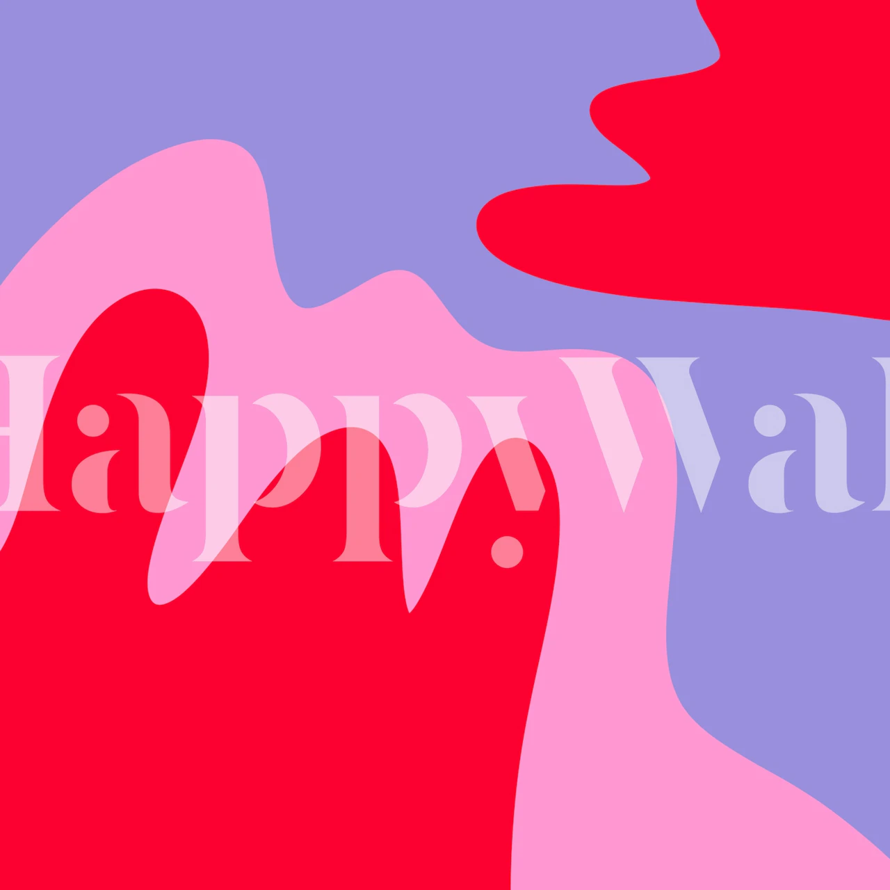 Abstract modern shapes wallpaper v místnosti