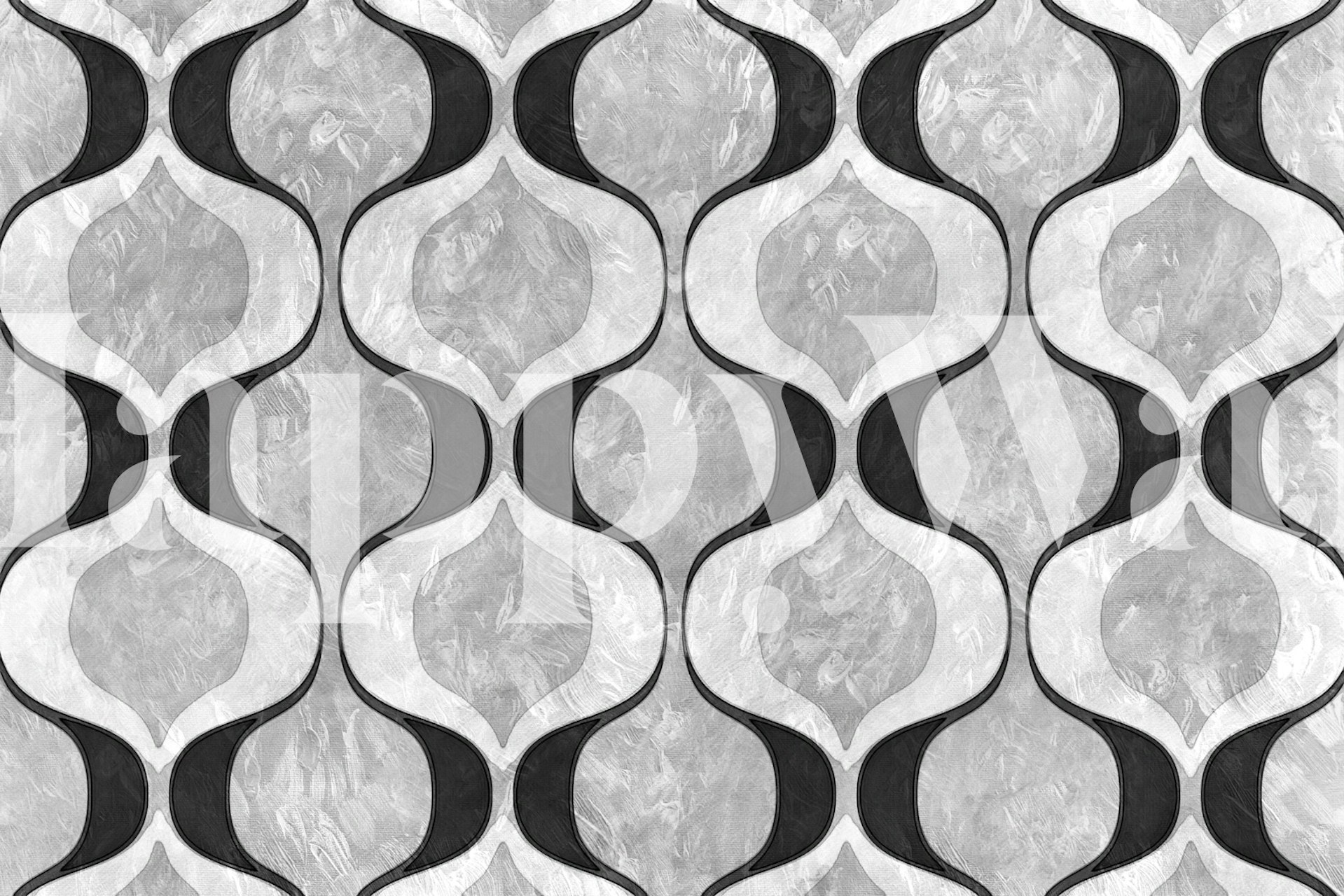 Tapeta Elegant Art Deco Bauhaus Ornaments u sobi