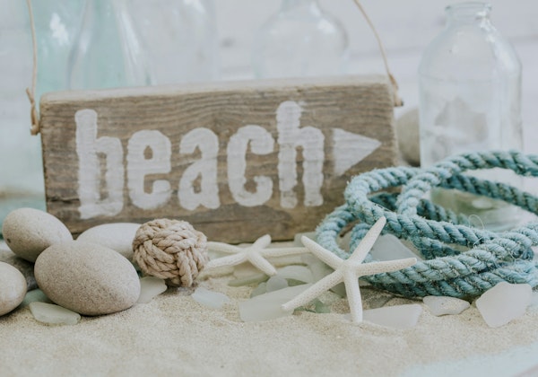 Maritime Still Life Beach Sign