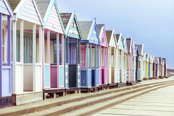 Vibrant Beach Huts