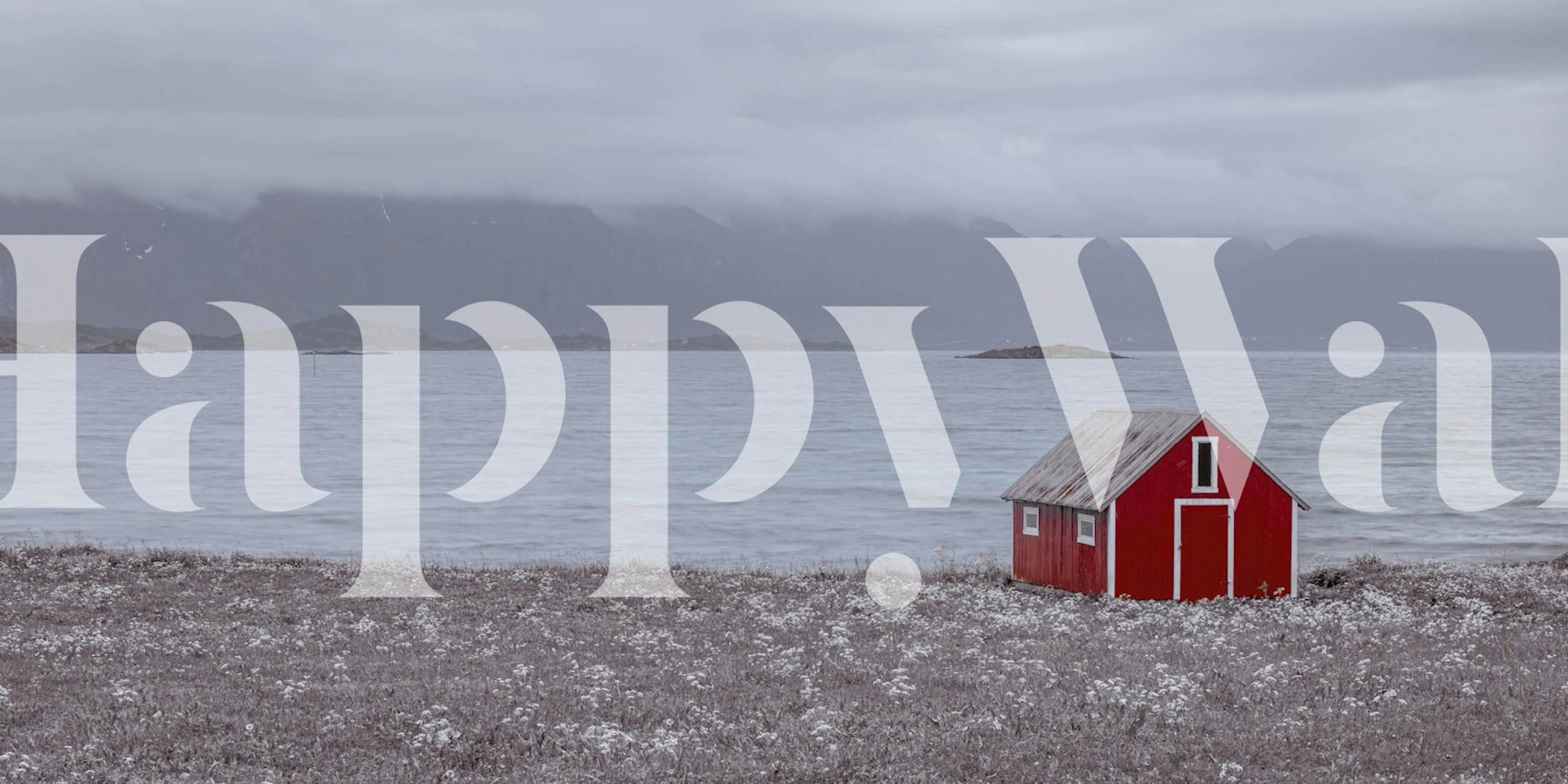 Papier peint Coastal Hideaway présenté dans une pièce