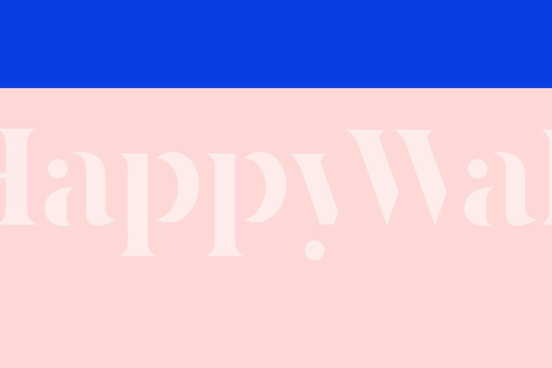 Blue and pink geometric wallpaper with blocks