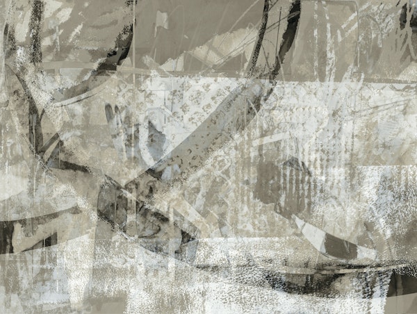 Modern Contemporary Art Ivory Beige