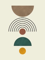 Lines and circles 81 behang