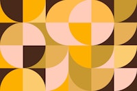 Sunshine Mid Century Geometry wallpaper