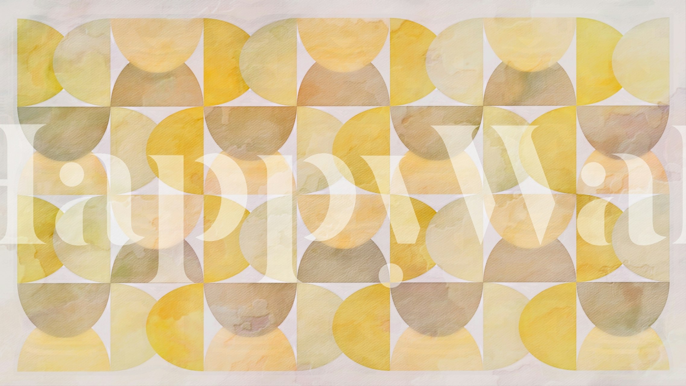 Mid Century Sunshine tapet i et rom