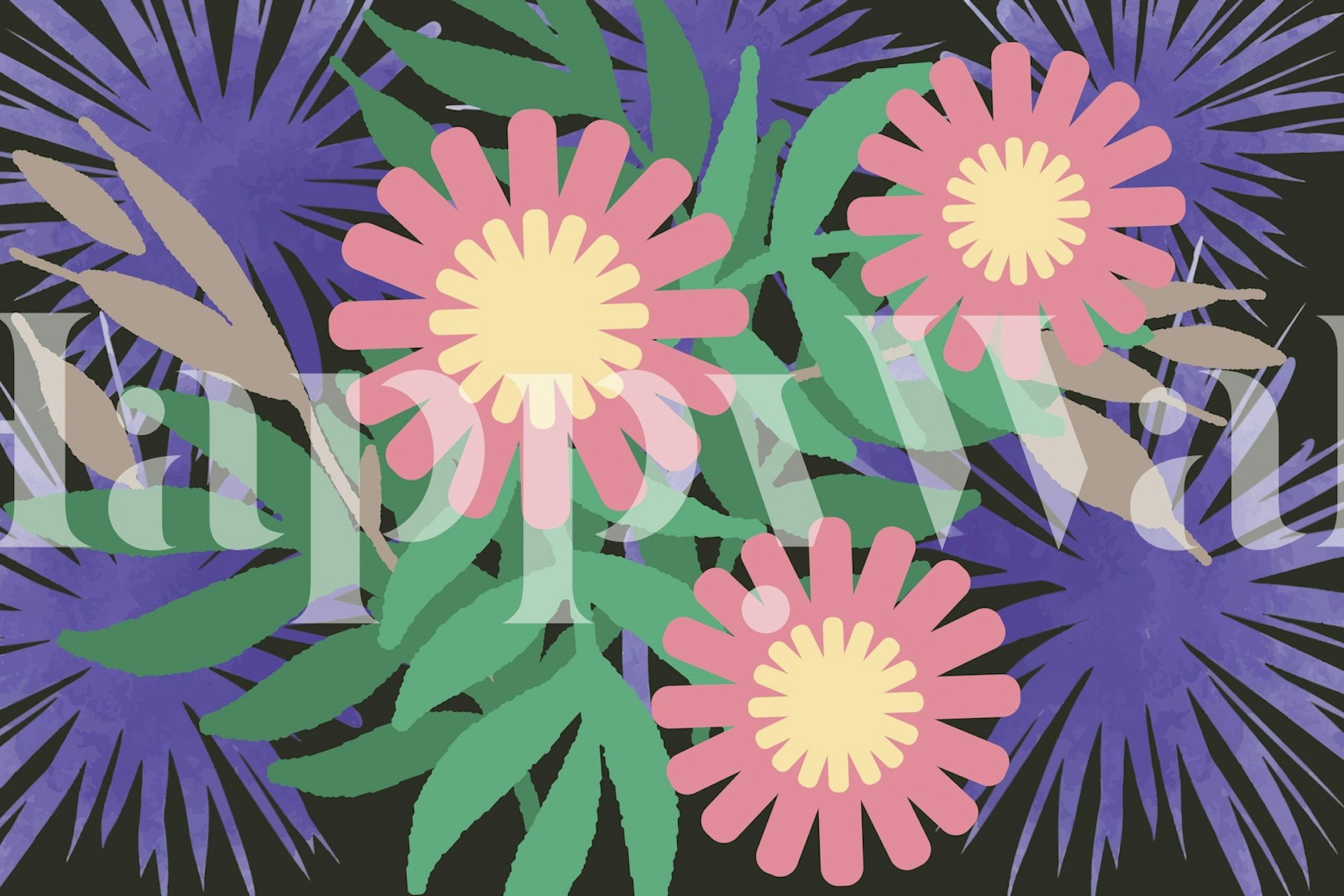 Groovy Floral Wallpaper