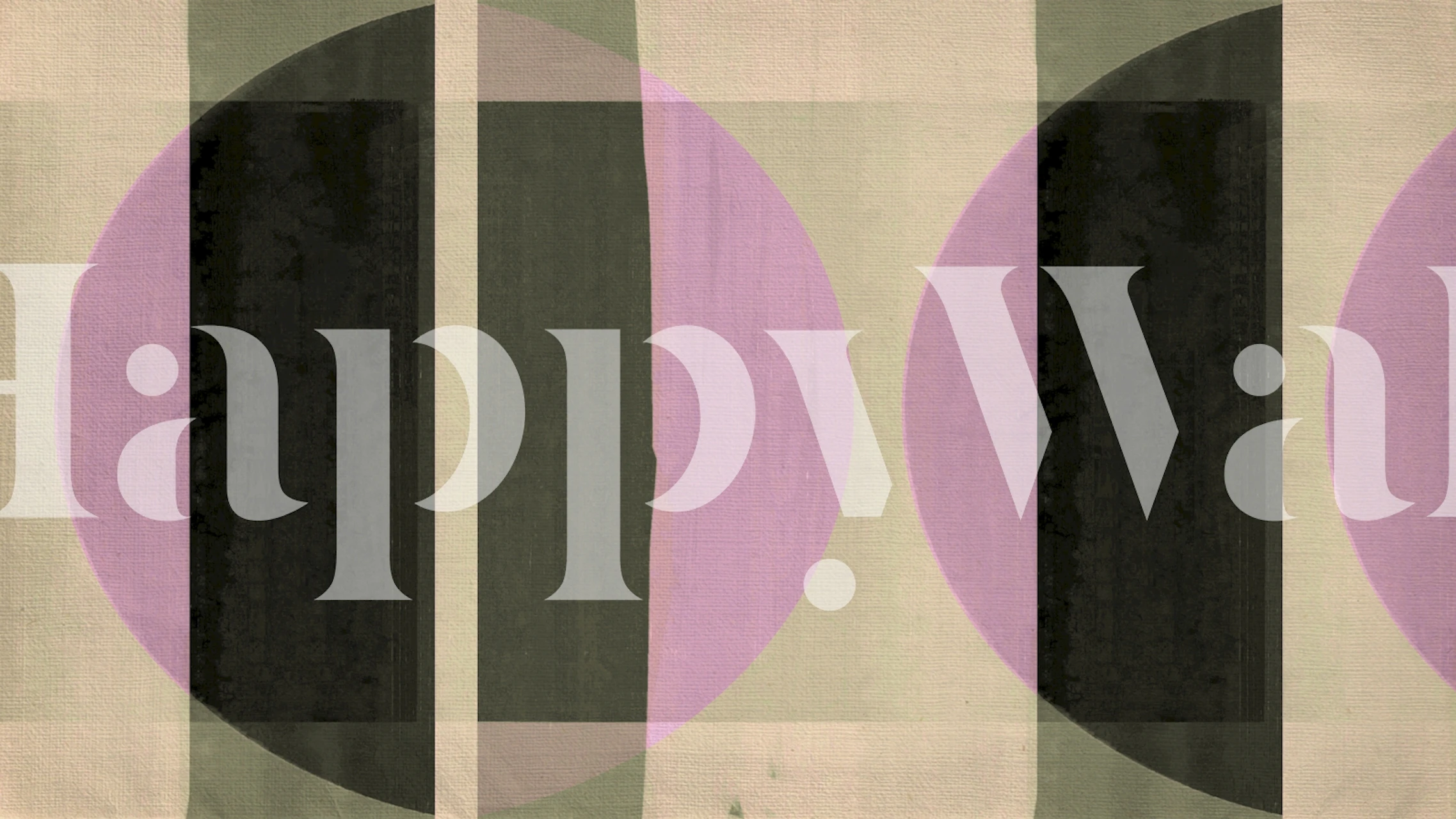 Peinture murale inspirée du Bauhaus avec des cercles géométriques et des couleurs terreuses