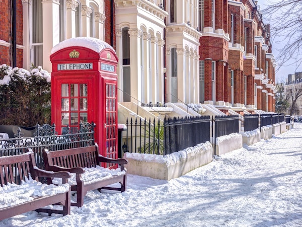 Snowy London