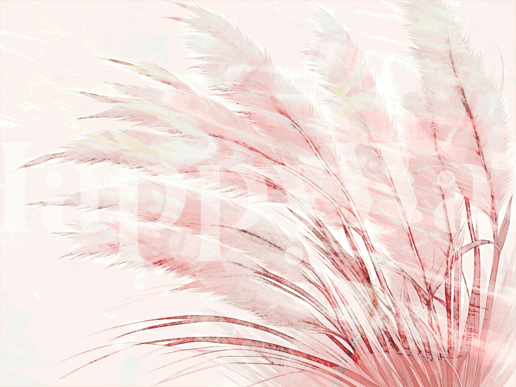 Pastel grass with a soft, blurry effect wallpaper