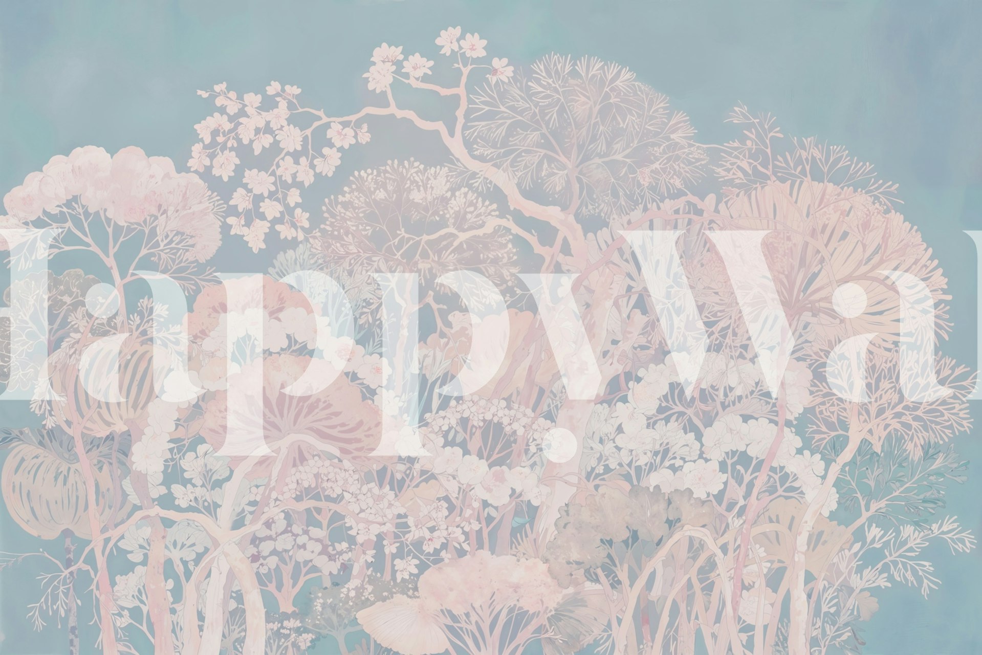 Modern Wabi Sabi Grass behang in een kamer