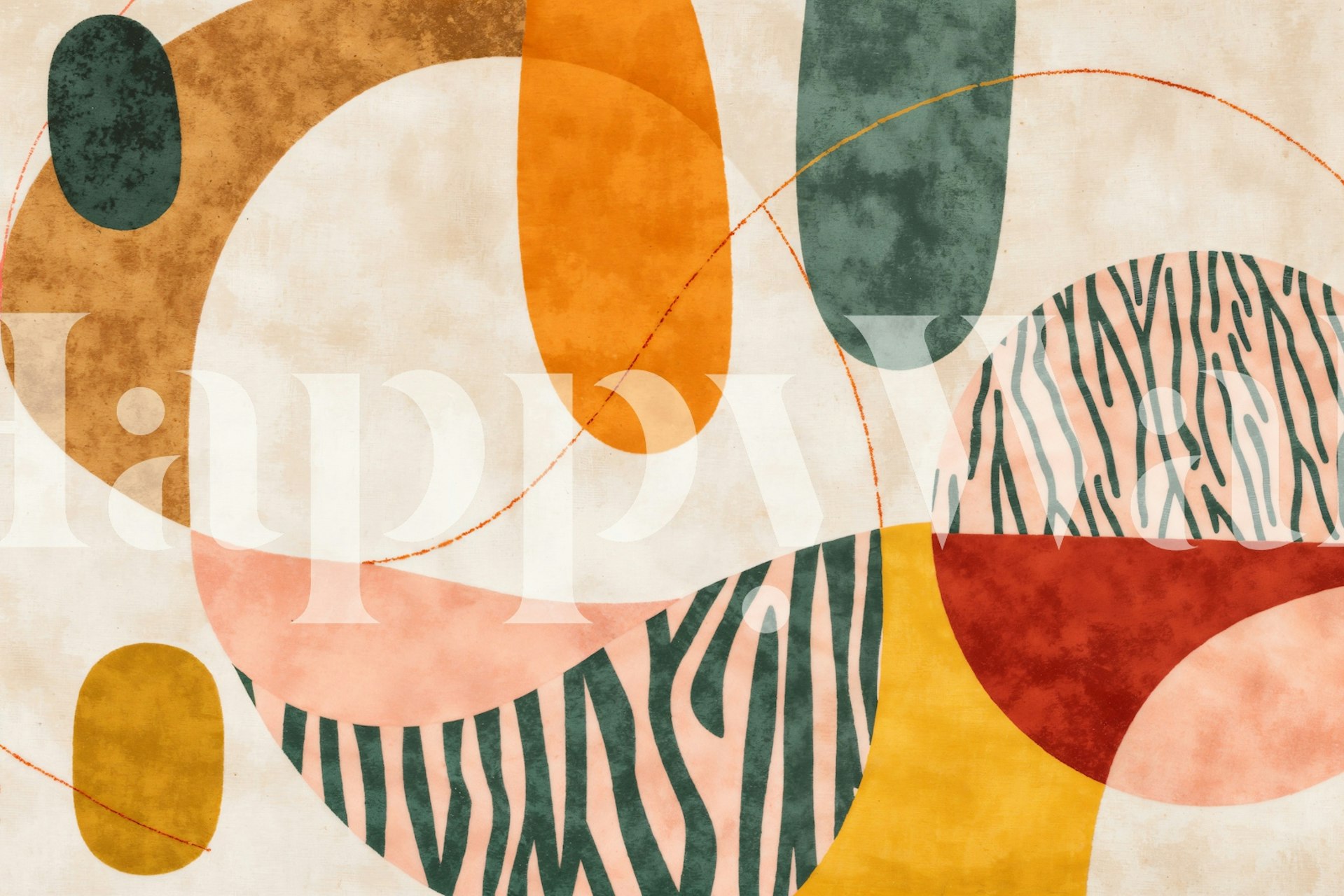 Sunrise pattern in orange and yellow shades grunge wallpaper