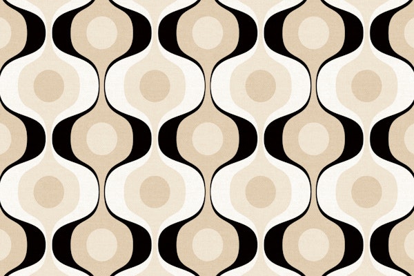 Neutral Tan Black Retro Luxury Pattern