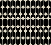 Minimal Mid Century Bauhaus Black White tapete