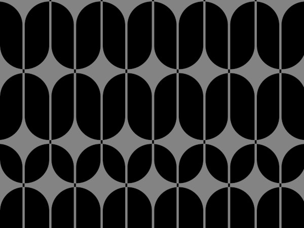 Gray Black Mid-Century Modern Geo