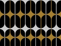 Muted Mid-Century Modern Geometry papel de parede