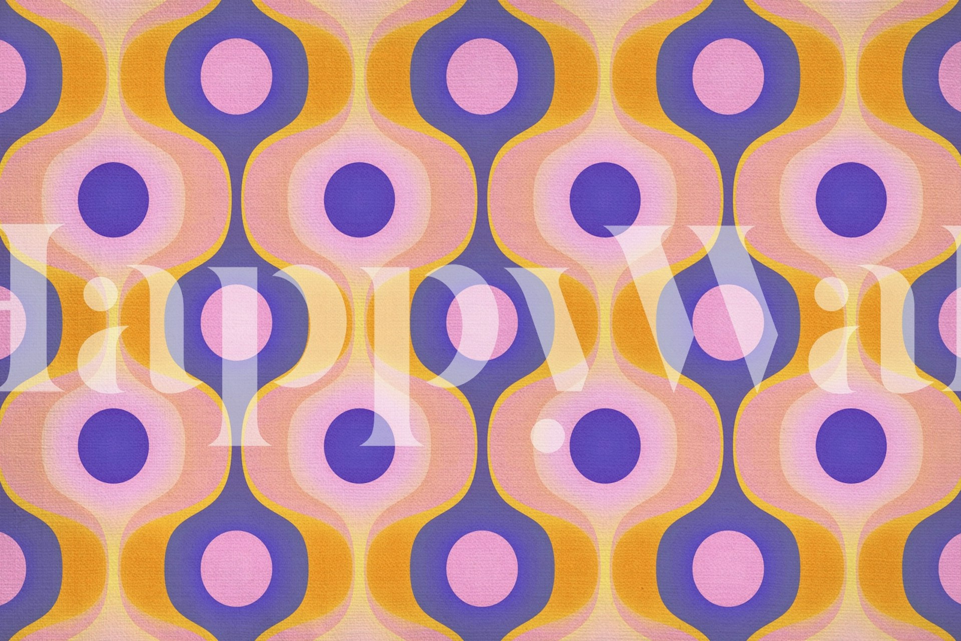Colorful geometric pattern in pink, purple, and orange wallpaper