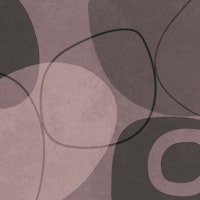 Mid Century Shapes And Outline Moody Pink papiers peint