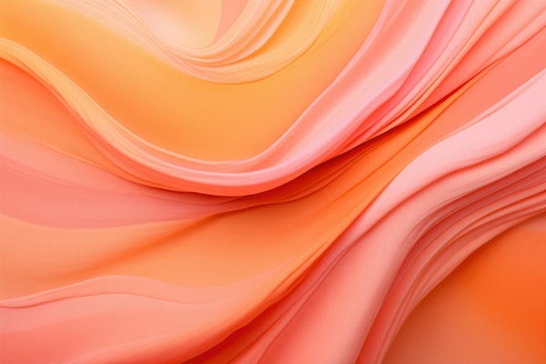Warm Wave Abstract Pink Orange Art
