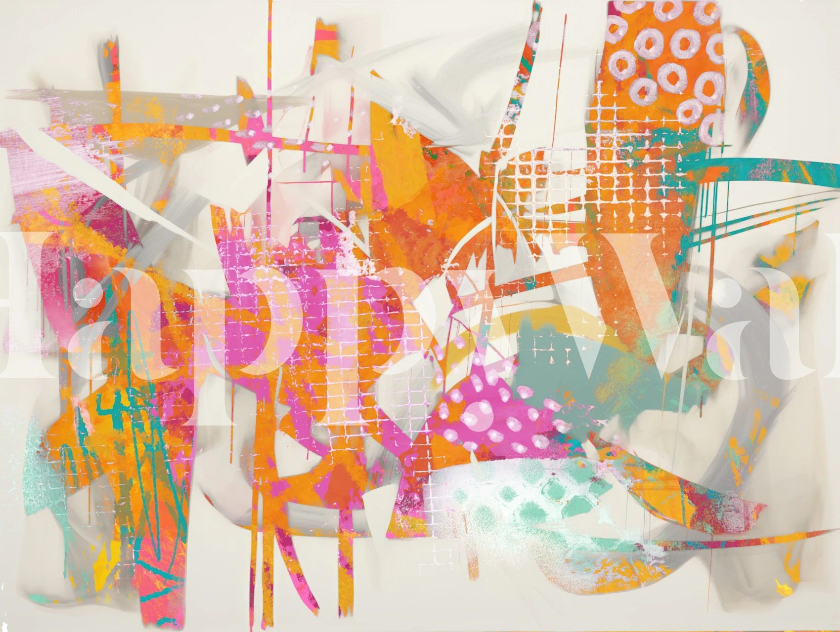 tapeta Modern Mixed Media Contemporary Art