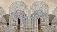 Arch Circle Line Contemporary wallpaper