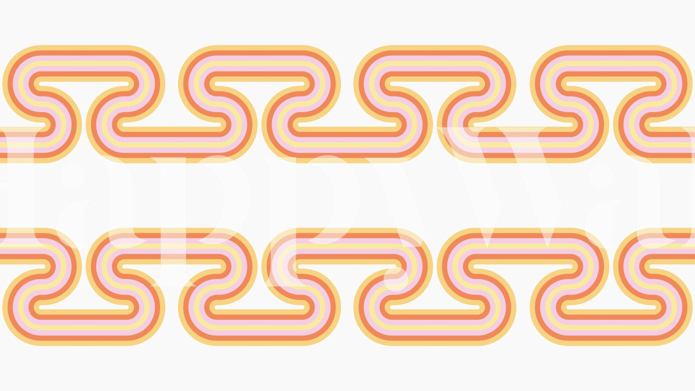 Μινιμαλιστικό soft curvy lines τοίχου σε παστέλ αποχρώσεις