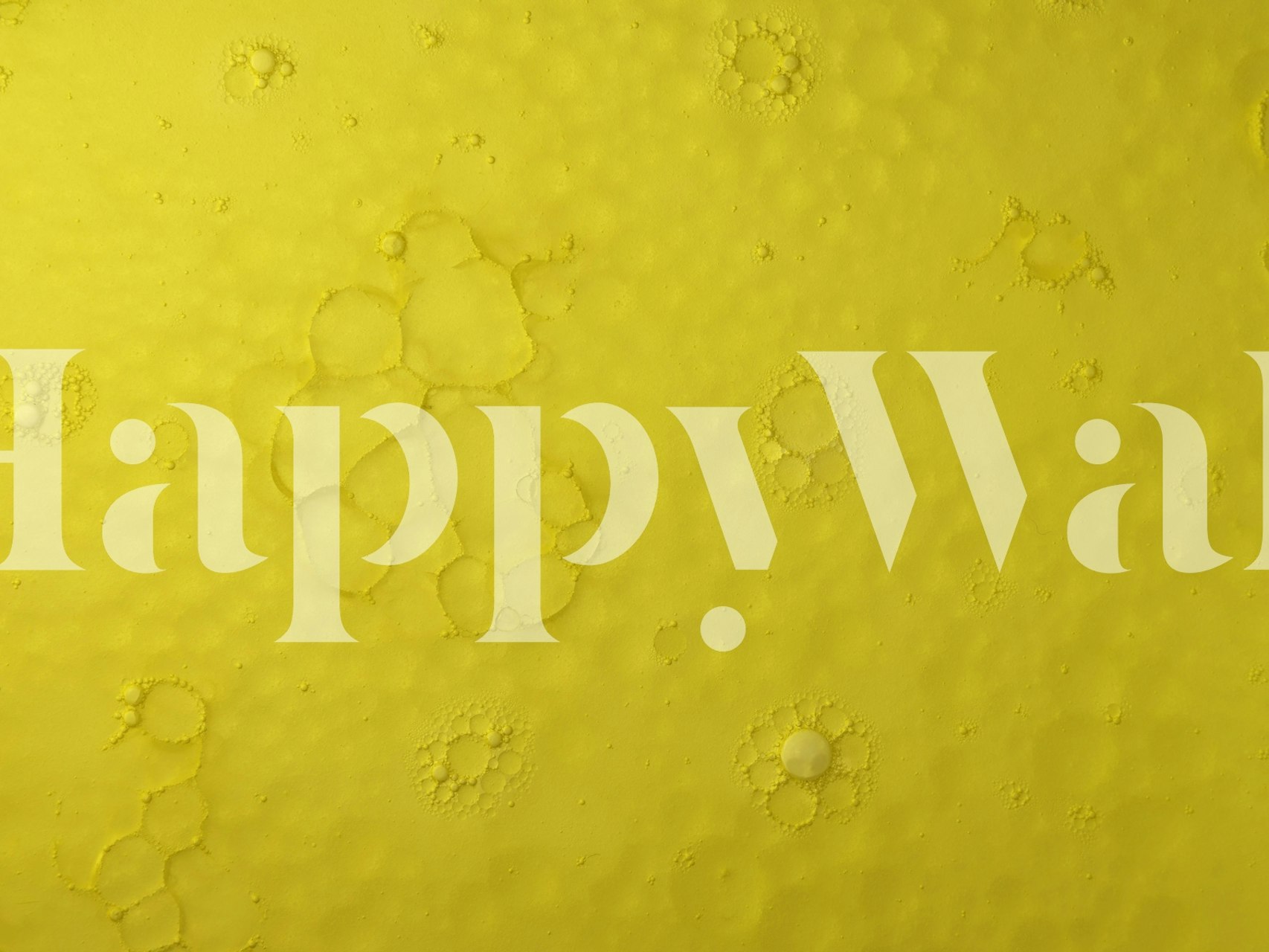 Carta da parati Yellow oil patterns in una stanza