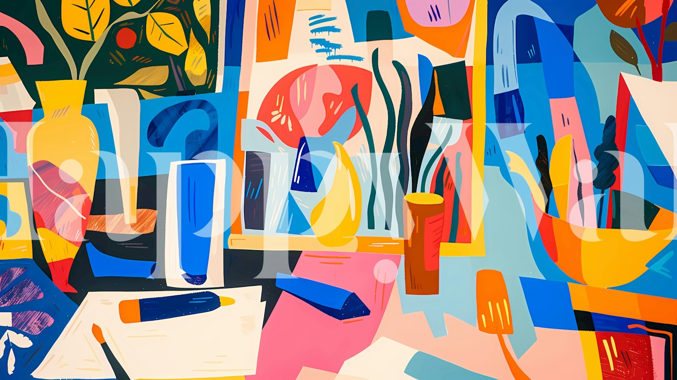 Šareni dizajn tapete u sobi