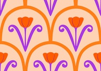 Majestic Tulips | Peach tapete