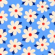 Spiraling Flowers | Blue