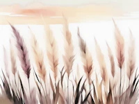 Neutral Nature Pampas Grass tapet