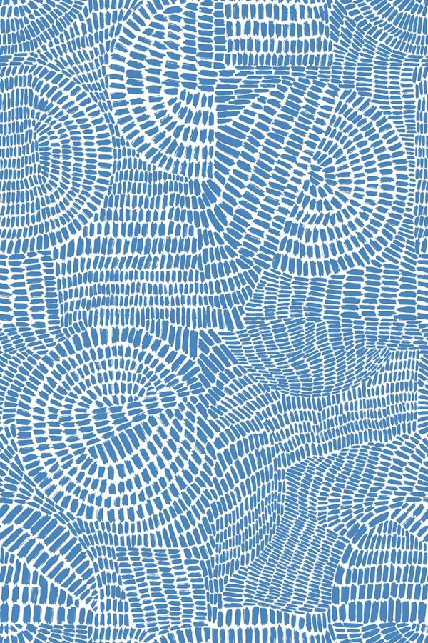 Lines in cobalt blue