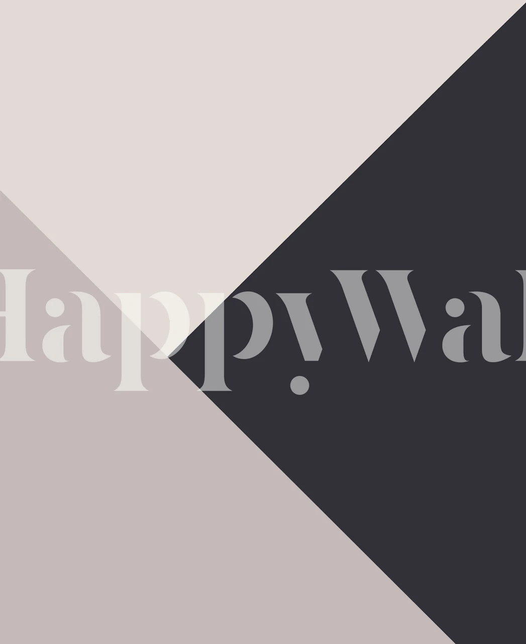 Geometric shapes in cream and charcoal colors wallpaper