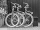 Cycles parked outside