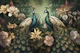 Peacocks Mystic Floral Jungle Garden