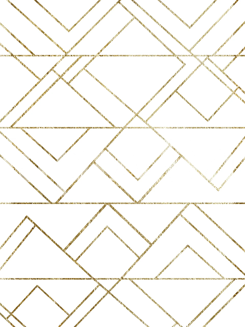 Geometric pattern Art Deco style wall mural in subtle tones