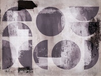 Mid Century Bauhaus Canvas Grunge tapetit