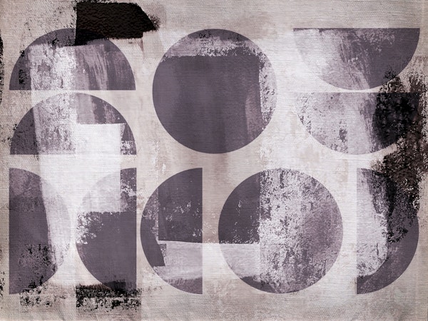 Mid Century Bauhaus Canvas Grunge