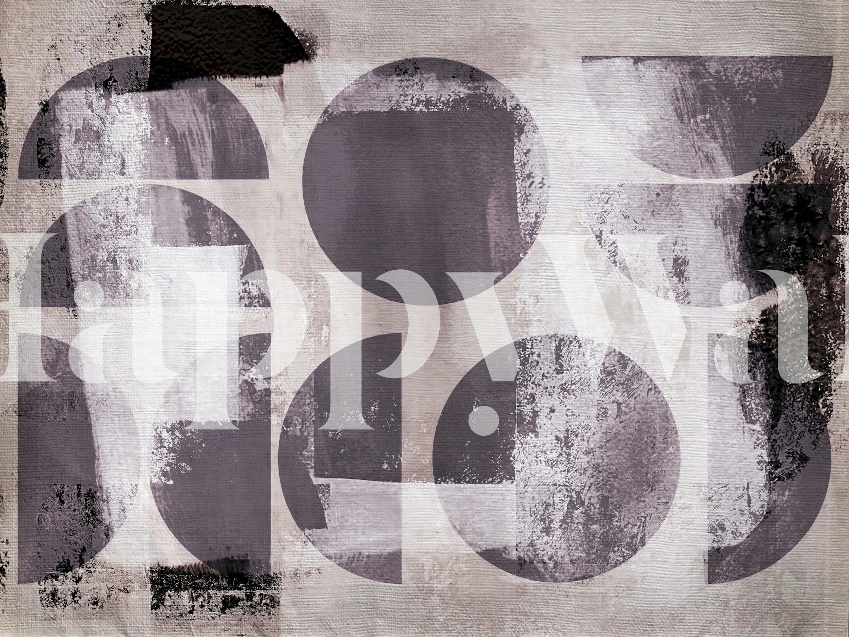 Abstract geometric shapes in black and gray tones wallpaper