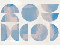 Mid Century Bauhaus Circle Geo wallpaper