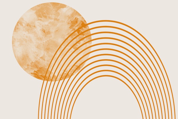 Mid Century Bauhaus Minimalist Geometry