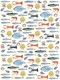 Deep Ocean Fish Scene Pattern