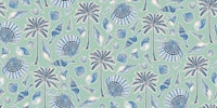 Seashells and palm trees soft mint ταπετσαρία