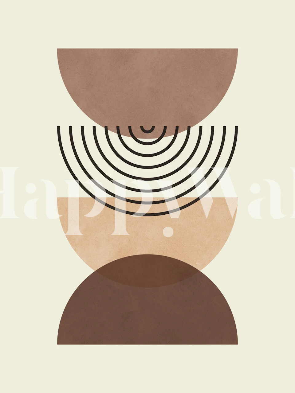 Lines and Circles 87 wallpaper displayed in a room