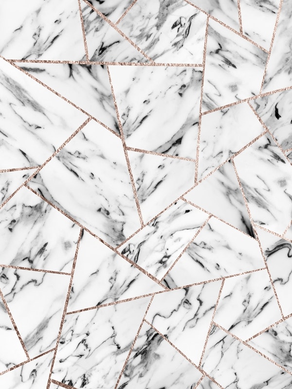 Marble Rose Gold Geo Glam 1