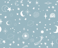 Celestial Space Astros Peaceful Blue ταπετσαρία