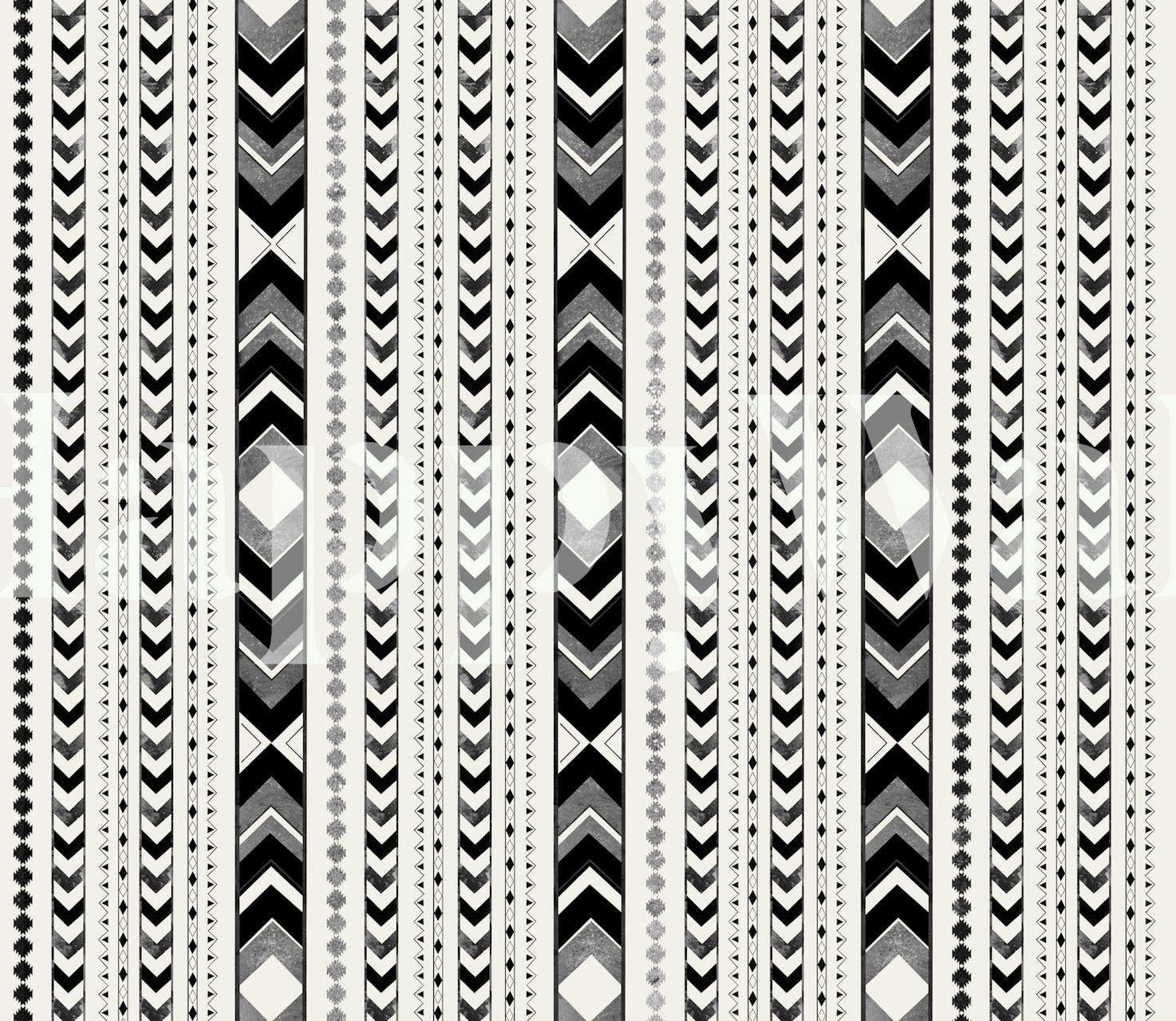 Tribal Arrow Boho Pattern 5 tapet uppsatt i ett rum